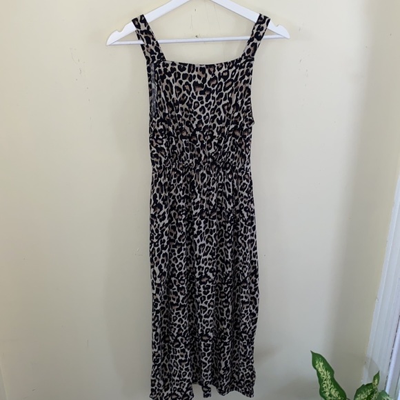 Vero Moda Leopard Print Sand Dress Size XS - Picture 10 of 12